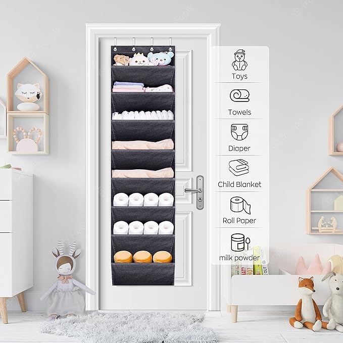 SLEEPING LAMB Over The Door Shoe Organizer