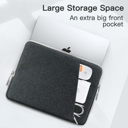JETech Laptop Sleeve for 15-Inch Notebook, Compatible with MacBook Air 15-Inch M4/M3/M2, MacBook Pro 16-Inch M4/M3/M2/M1, Waterproof Shockproof Case with Accessory Pocket Bag (Dark Grey)