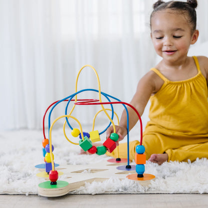 Melissa & Doug Classic Bead Maze (Wooden Educational Toy)