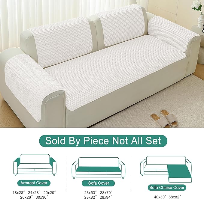 Foxdecor Couch Cover Sofa Covers Washable, Dog Bed Cover Couch Covers