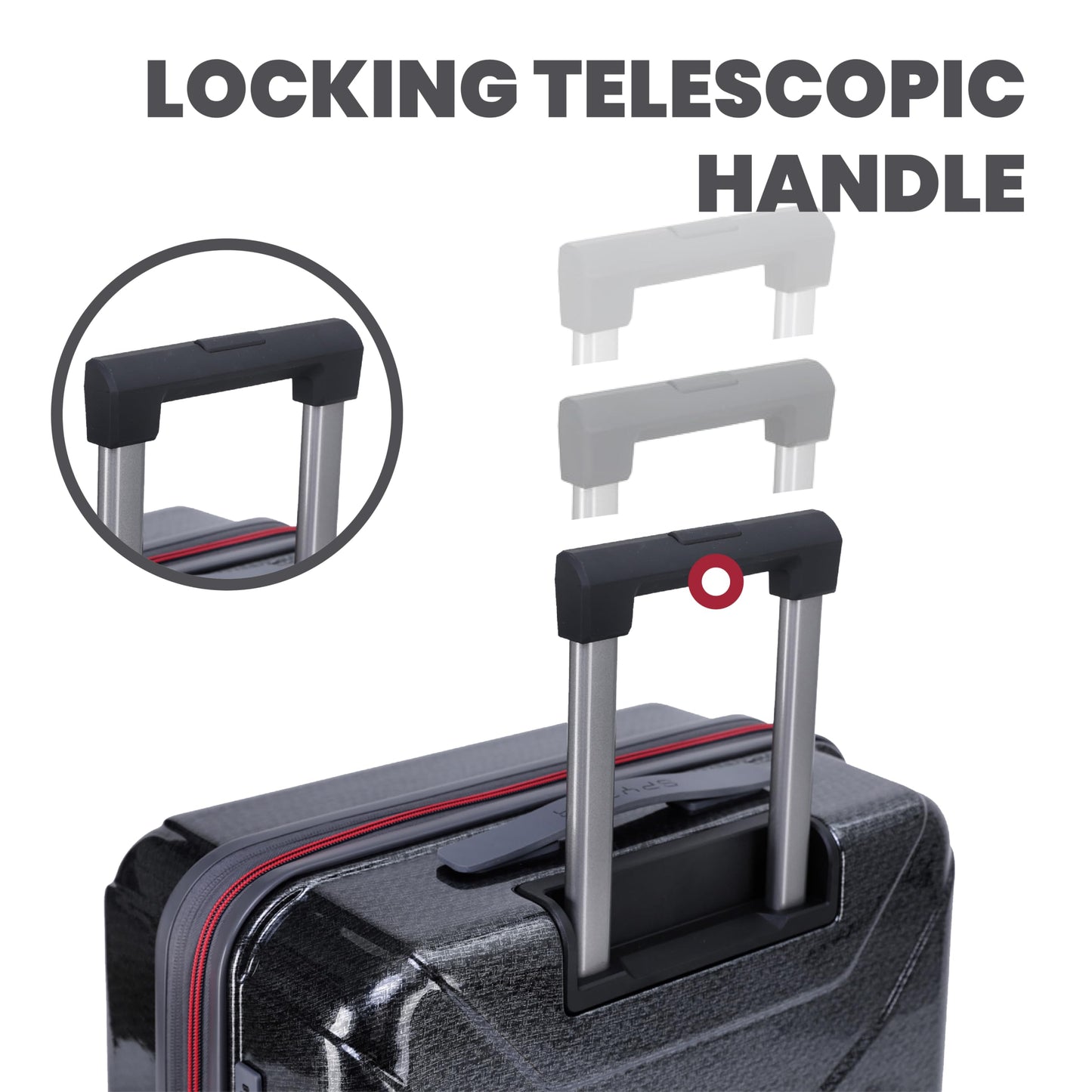 Spyder Traverse 29 Inch Large Checked Baggage Expandable Hardside Upright Suitcase with 360° Spinner Wheels, TSA Approved Lock, Charcoal
