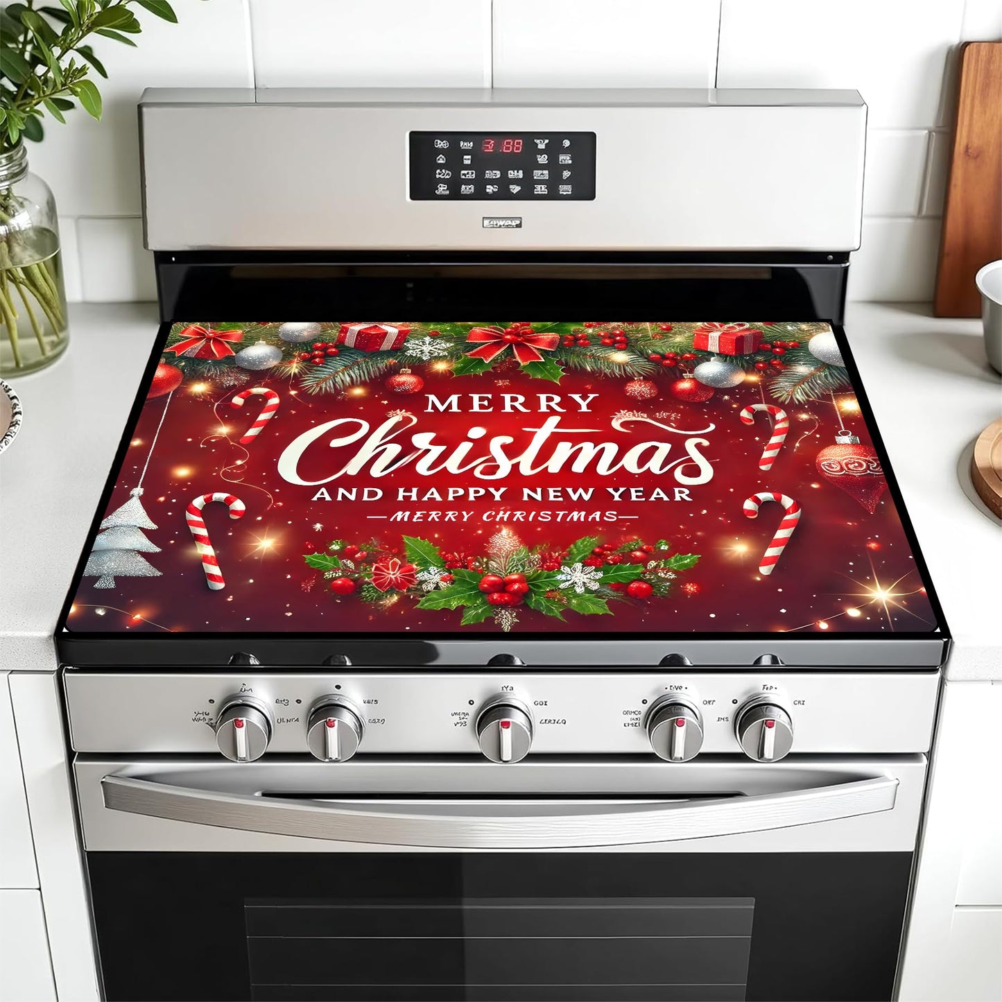 Stove Top Cover for Electric Stove: 28''×20'' Stove Cover Elevate Your Kitchen Reliable Heat Protection,Non-Slip Kitchen Decor (MAI-G2411289)