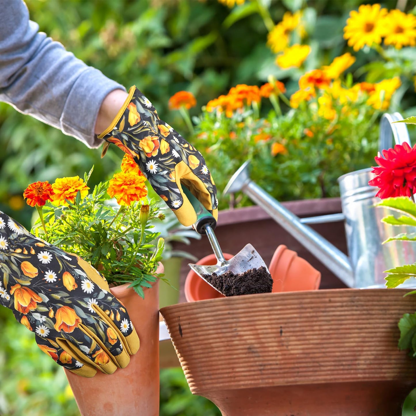SLARMOR Women's-Gardening-Gloves Thoughtful Gardening-Gifts-for-Women, Microfiber Material With Touchscreen Function, Ideal For Garden Work, Cleaning, Camping & Landscaping