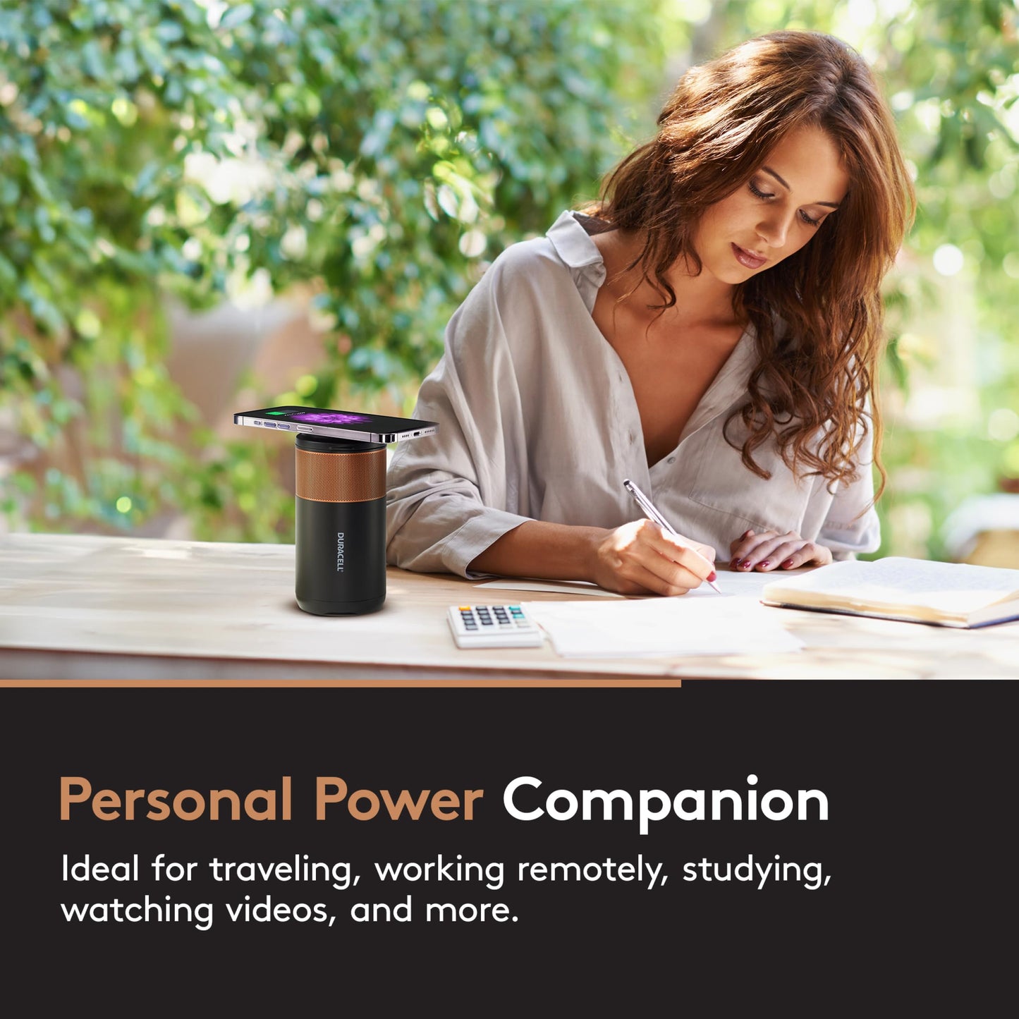 Duracell M150 Portable Charging Hub – 150W Charger for Laptops & Tablets, Wireless Charging for Cell Phones & Earbuds – Light & Compact Power Bank Station w/ USB-C & USB-A Ports, Charging Dock