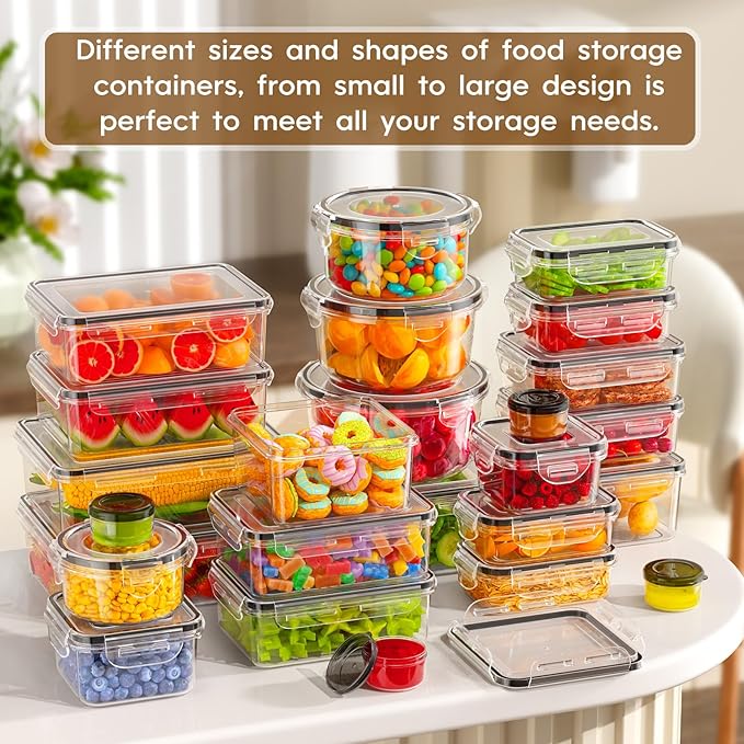 60 PCS Food Storage Containers