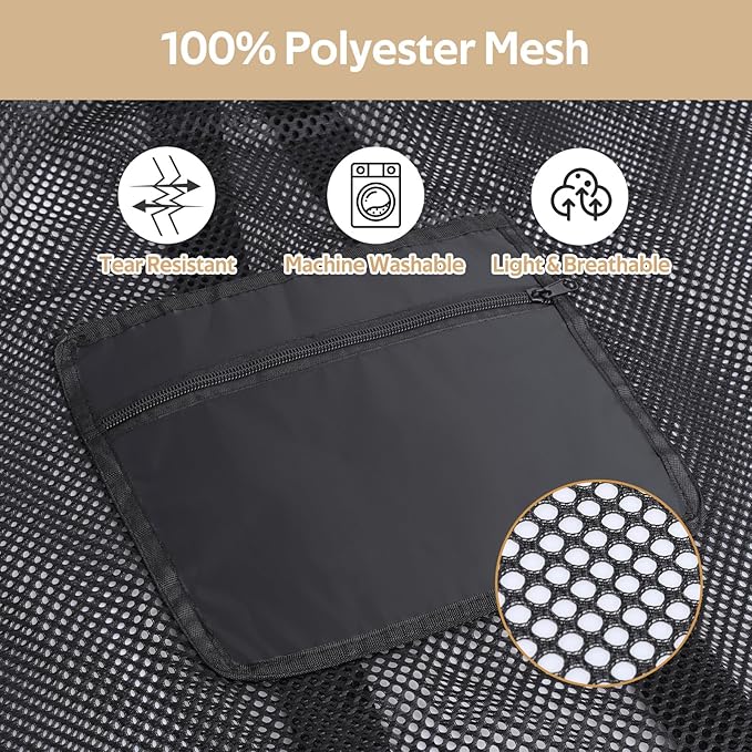 OTraki Laundry Bag Backpack 24x27 Inch Heavy Duty Mesh Laundry Bag Travel