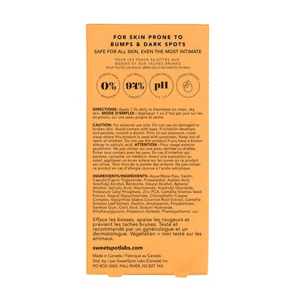 SweetSpot Labs Bikini & Body Bump Eraser, Razor Bump and Dark Spot Treatment with Niacinamide, 0.5 oz