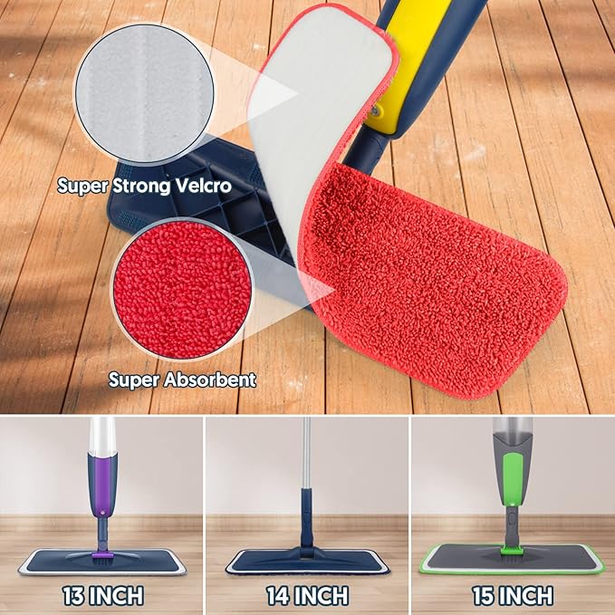 7 Count Reusable Mop Pads for Swiffer PowerMop