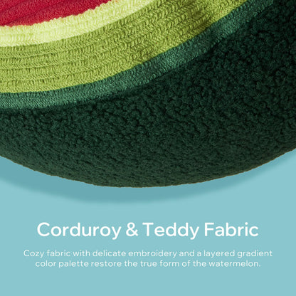 Phantoscope Papaya Shaped Throw Pillow, Fruit Themed Cushion for Couch, Bed and Chair, Pink, 10 x 15 inches