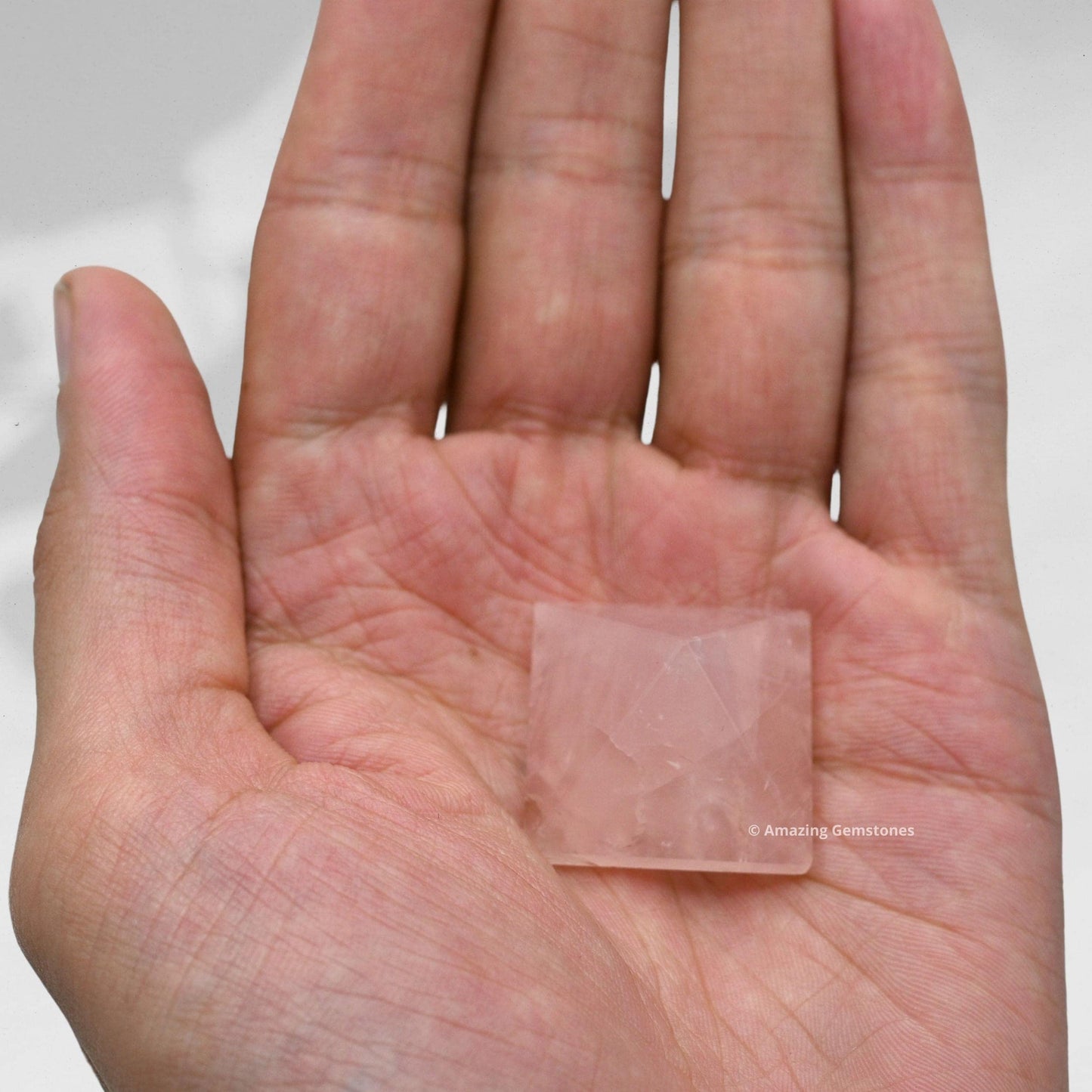 Amazing Gemstone Rose Quartz Pyramid Crystal Healing Stones - 1" Great Pyramid Figurine of Natural Stone Pyramid for Meditation, Reiki, Chakra Balancing and Crystal Pyramids Grid