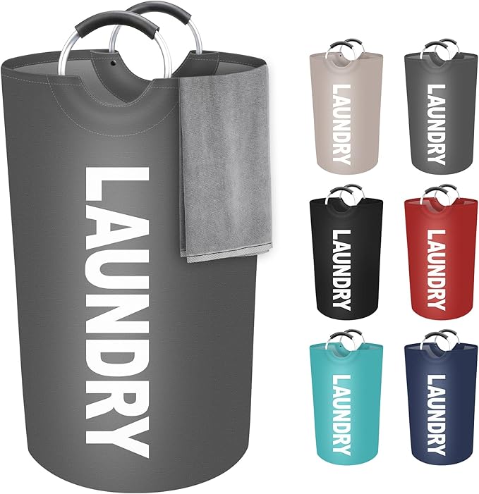 StorageRight 90L Large Laundry Basket, Laundry Hamper, Dirty Clothes Hamper