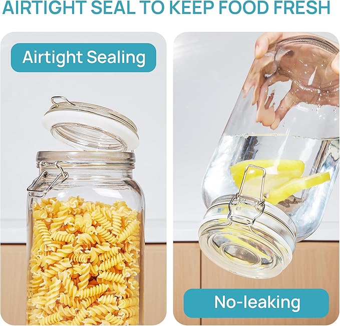 Vtopmart 78oz Glass Food Storage Jars