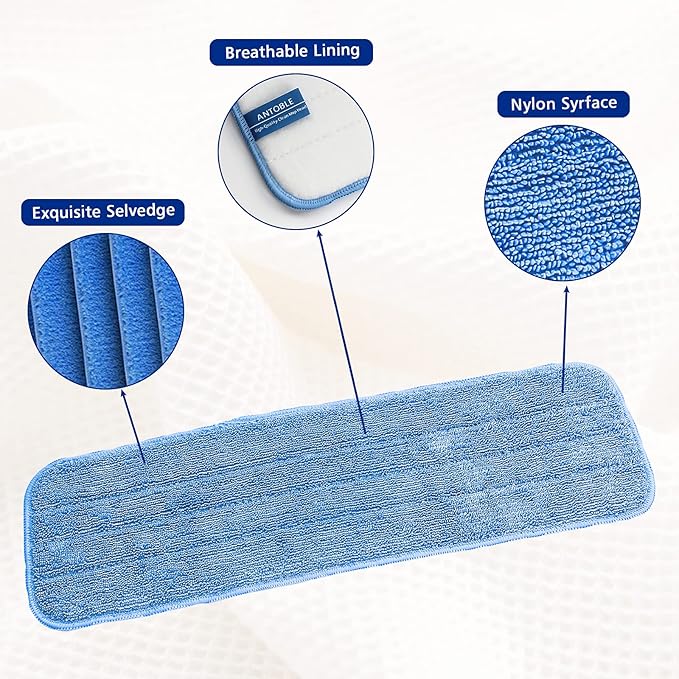 Replacement Washable Microfiber Absorbing Mop Head