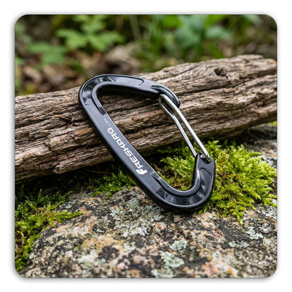 FresKaro Wiregate Carabiner Clip, 15kN Wire Gate Caribeener Heavy Duty, Caribeaner Spring Snap Hook, Strong, Lightweight, 5Pack for one of Each Color,Keychain, Key, Gym, Dog Collar, Outdoor Camping