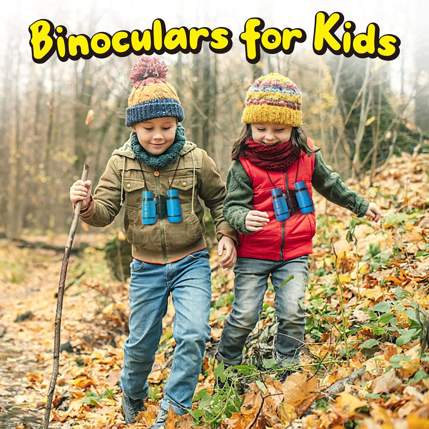 ESSENSON Binoculars for Kids Toys Gifts for Age 3, 4, 5, 6, 7, 8, 9, 10+ Years Old Boys Girls Kids Telescope Outdoor Toys for Sports and Outside Play, Bird Watching, Birthday Presents(Blue)