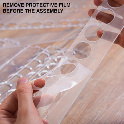 Plydolex Acrylic Paint Organizer - 60 Paint Bottle Holes Compatible with Citadel Bottles - for Wall Mounting and for Desk Use - Suitable for DnD, Warhammer 40K, Pathfinder and Other Miniatures