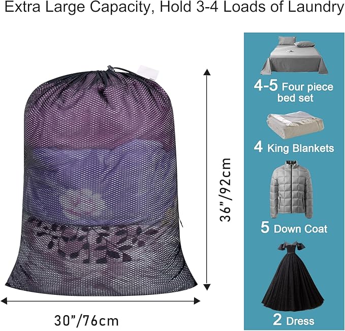 Polecasa Heavy Duty Extra Large Mesh Laundry Bags