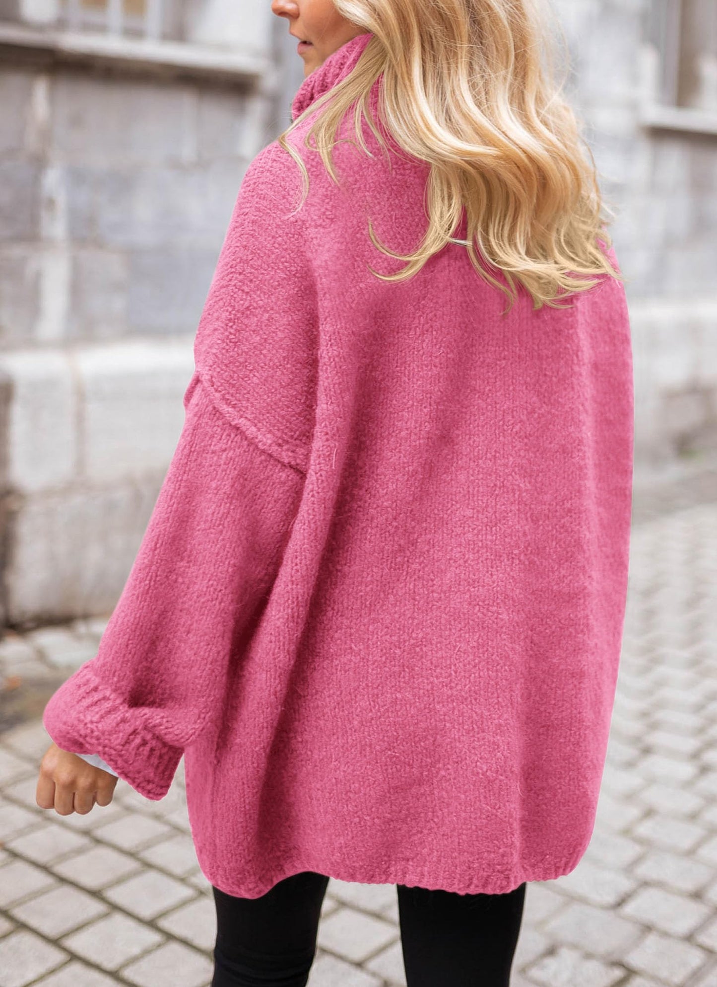 PRETTYGARDEN Oversized Sweaters for Women 2025 Chunky Turtleneck Sweater Fall Clothes Long Sleeve Tops Winter Clothing