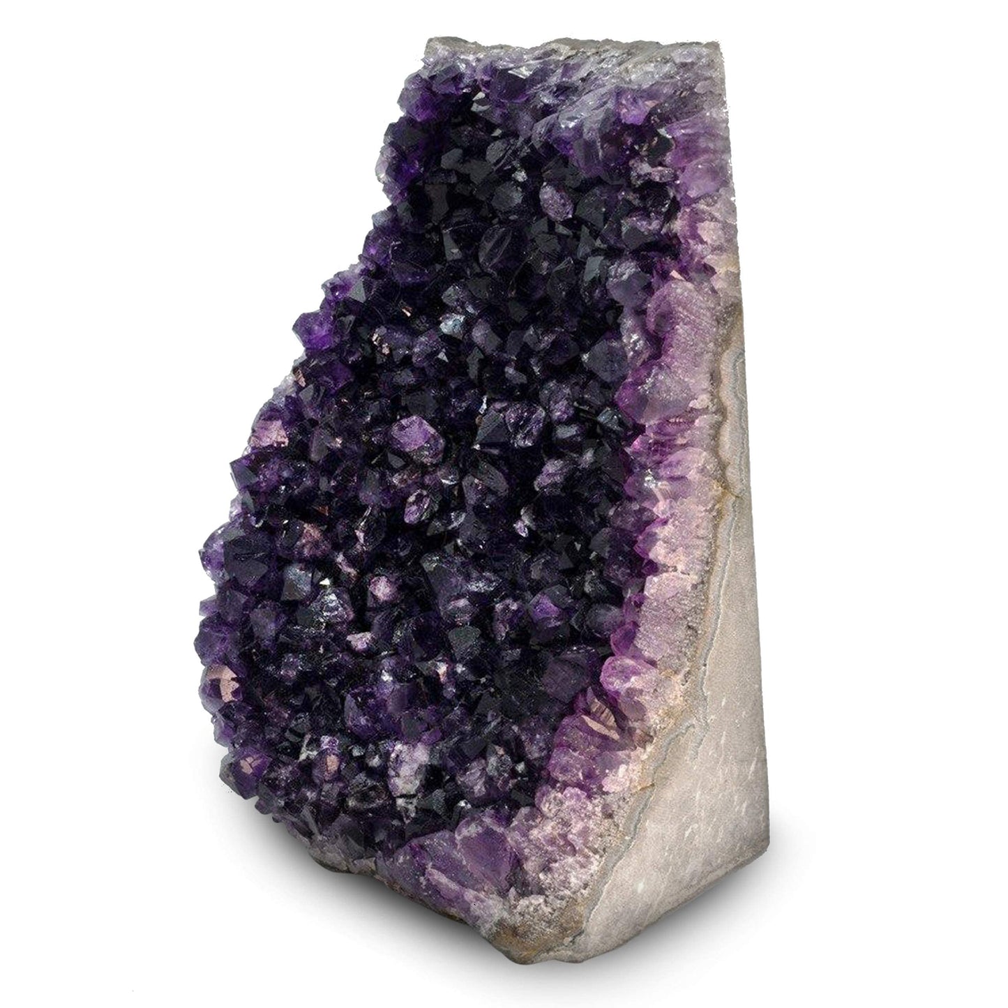 EMPORION Large Natural Amethyst (5 lb to 6.5 lb) Crystal Clusters Stone from Uruguay Raw Geode Quartz - Deep Purple Color