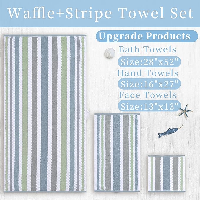Waffle Towels for Bathroom