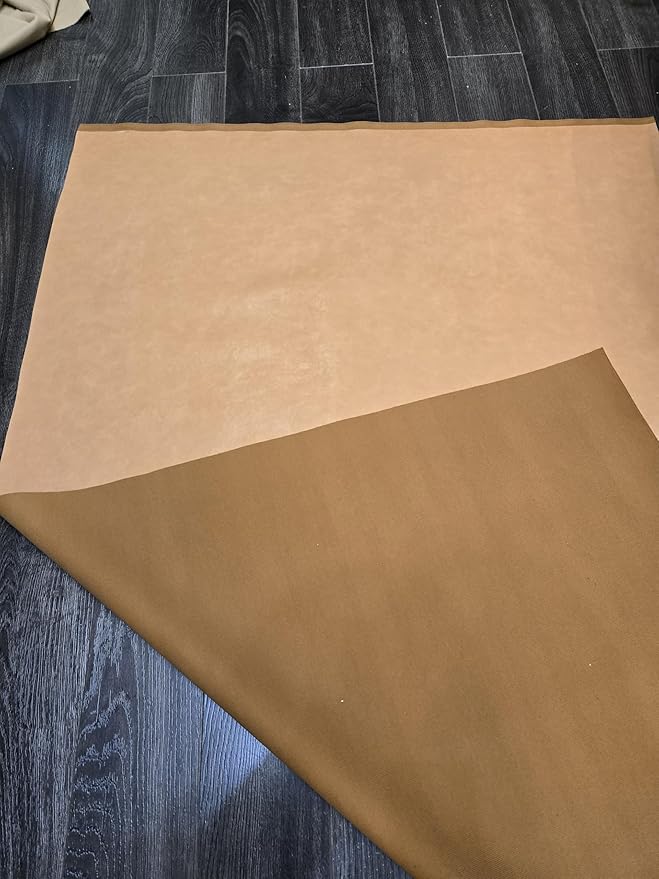 NAT Leathers | Wheat Camel Tan Soft Faux Vegan Leather PU | 2 Yard Cut by Yard