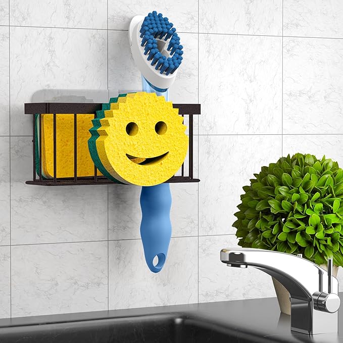 Sponge Holder Smiley Face, Sink Caddy