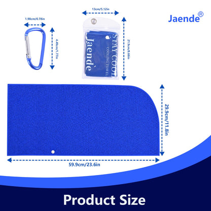 Jaende 3Pack Cooling Hoodie Towel, UPF 50+ Sun Protection Ice Towel, Instant Cooling Towels for Neck and Face, Perfect for Sports, Gym, Workout, Yoga, Running & Hot Weather