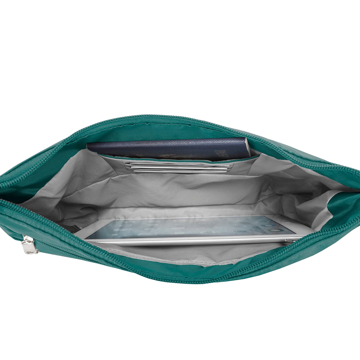 Travelon Anti-theft Classic Crossbody Bucket Bag, Spruce, One Size, Travelon Anti-theft Classic Crossbody Bucket Bag