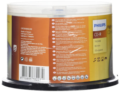 Philips CDR-80 (52x) 50pk Spindle