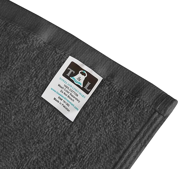 Towel and Linen Mart Grey Salon Towels, and Home Hair Care 12 Pack
