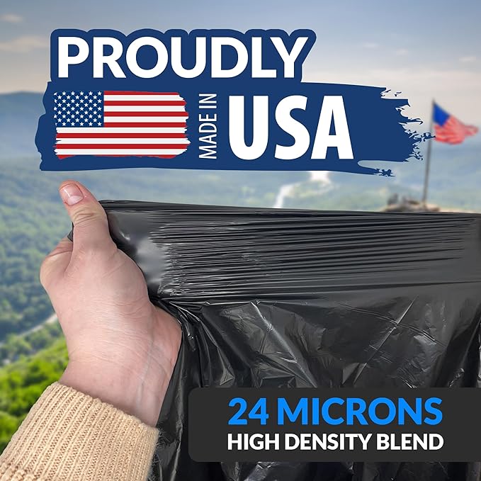 Reli. 95 Gallon Trash Bags Heavy Duty | 68 Trash Bags | Super Sizeable
