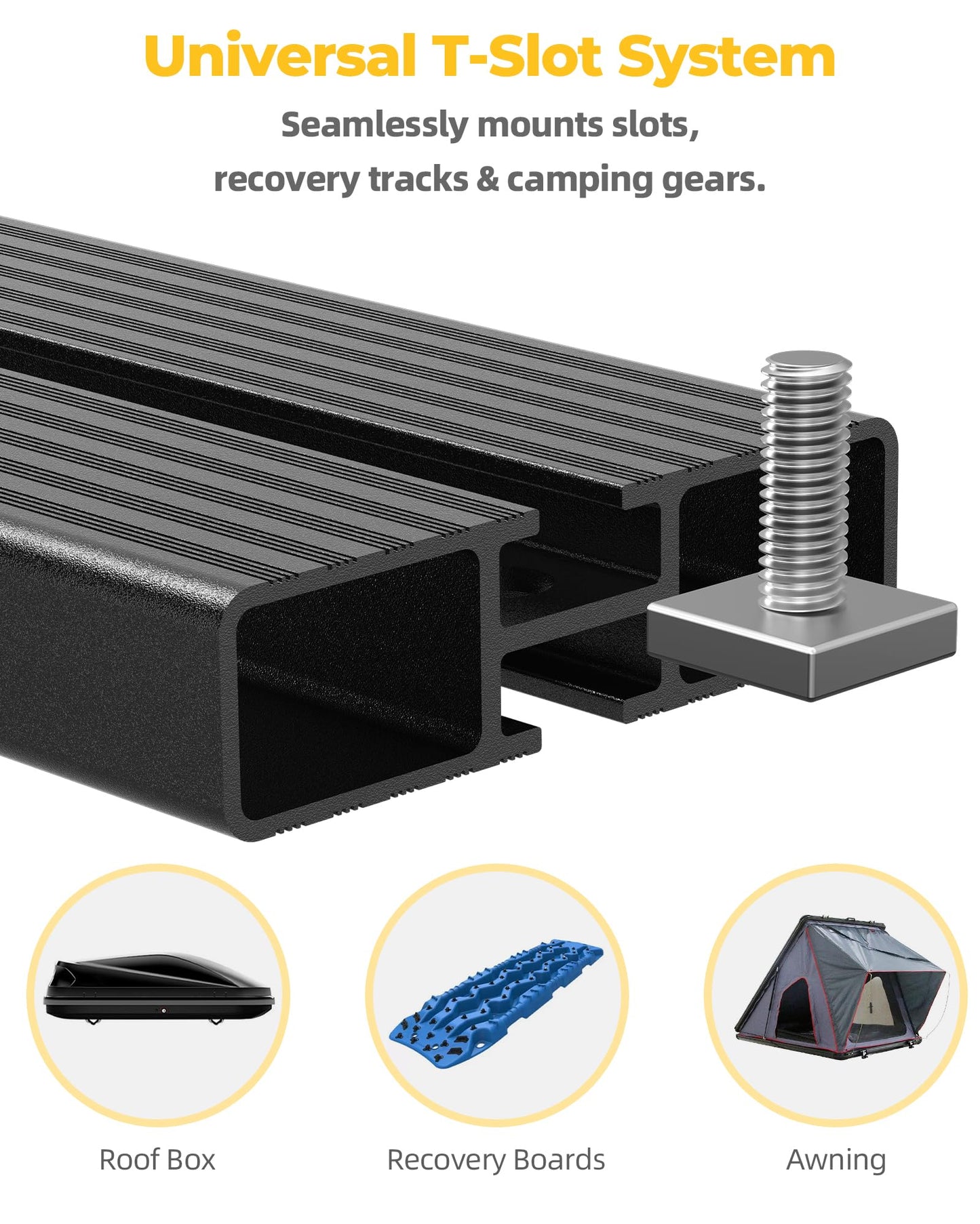 Trumgeta Roof Rack Platform Fit for Jeep Wrangler JL 2018-2026, 56" x 82" All Aluminum Rooftop Cargo Rack with T-Slot System, 1000 lbs Static Load, Overland Rack for Rooftop Tent Camping Gear