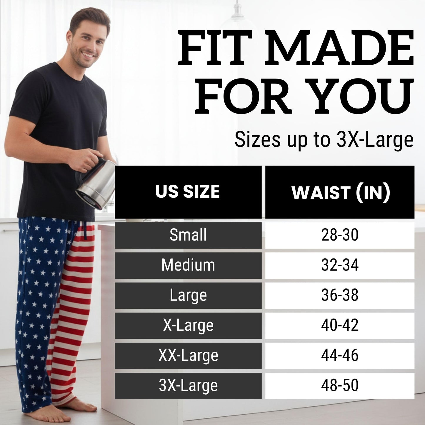 #followme Polar Fleece Pajama Pants for Men Sleepwear PJs 45902-10122-L