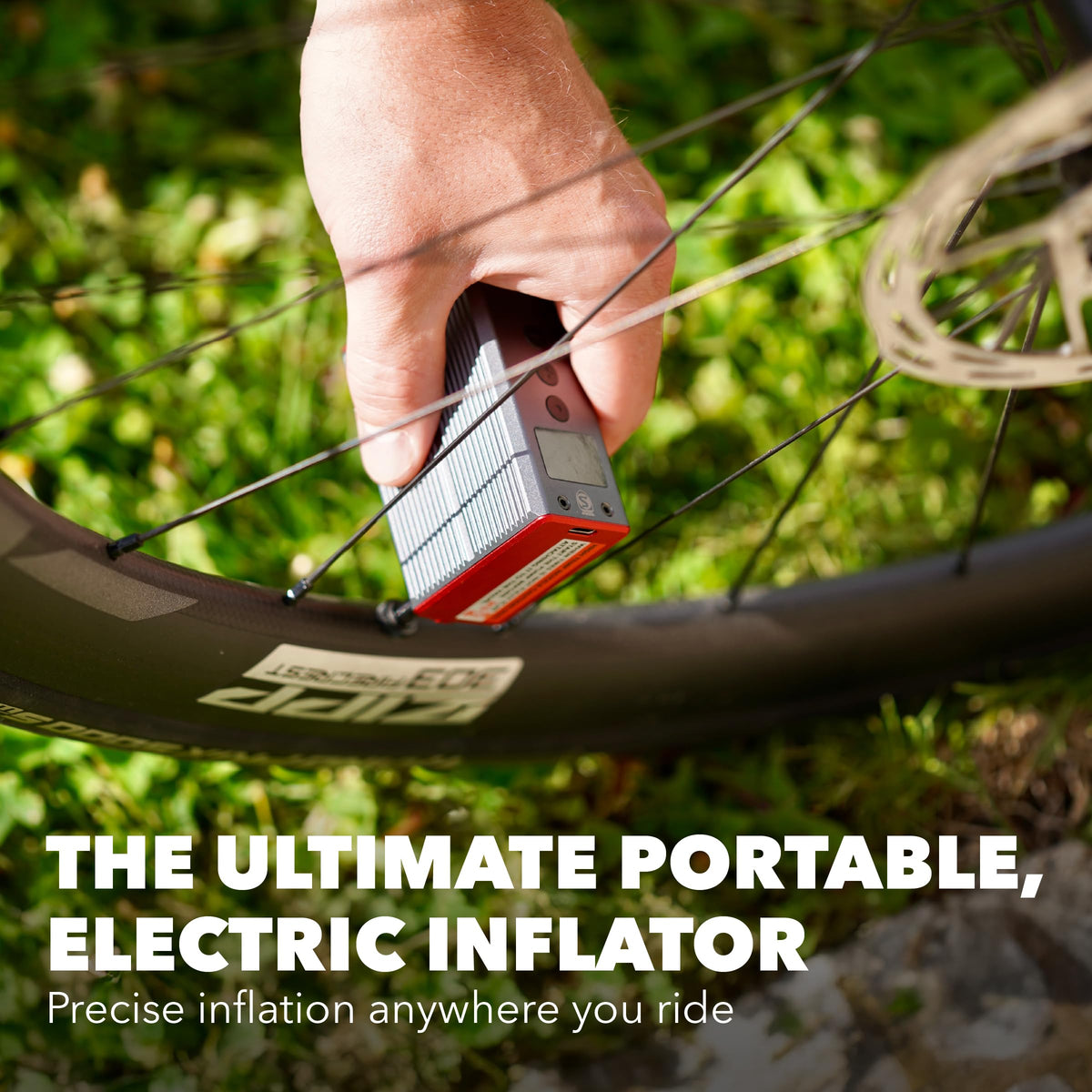 SILCA ELETTRICO Ultimate Electric Bike Pump - 100 PSI Digital Bicycle Tire Pump with Auto Shut-Off, USB-C Rechargeable, Ultra-Light & TSA-Compliant for Travel - Universal Compatibility