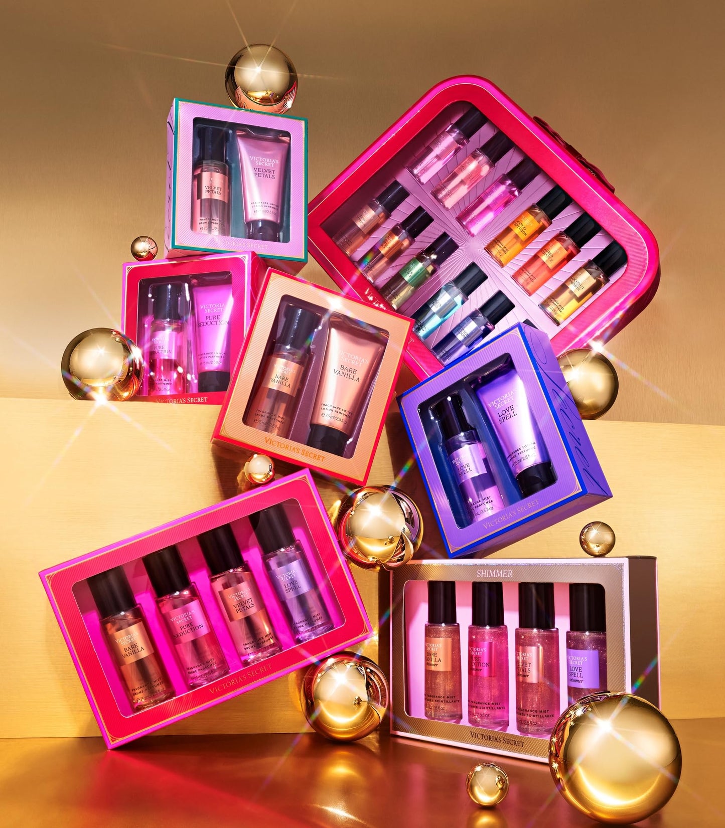 Victoria's Secret Bare Vanilla Mini Fragrance Duo Gift Set, Notes of Soft Cashmere