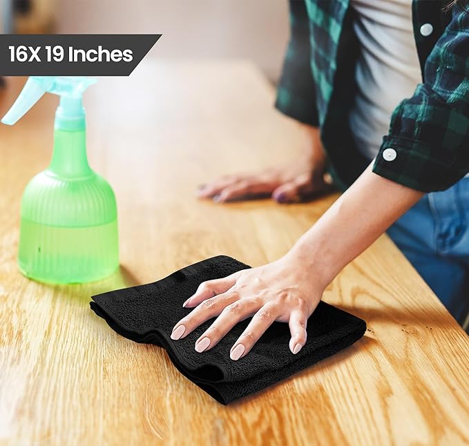 Utopia Towels Kitchen Bar Mops, 16 by 19 Inches, 100% Cotton Super Absorbent