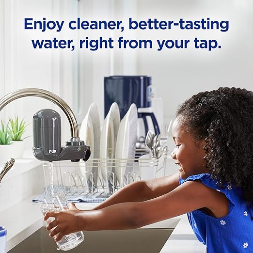 PUR Plus Vertical Faucet-Mount Water Filtration System, Lead-Reducing Filter