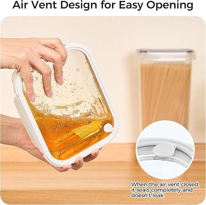 Vtopmart 5 Pack 35oz Glass Food Containers