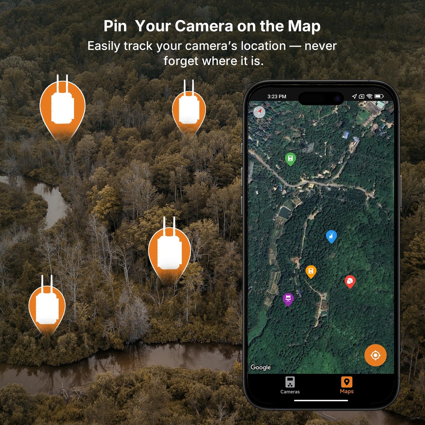 GardePro E8 2.0 Pro WiFi Trail Camera (Non-Cellular) with 10W Solar Panel SP1000, 4K Ultra HD & 64MP, Dual Antennas, 165ft Long-Range WiFi, 7800mAh Battery + 64GB SD Card, Motion Detection