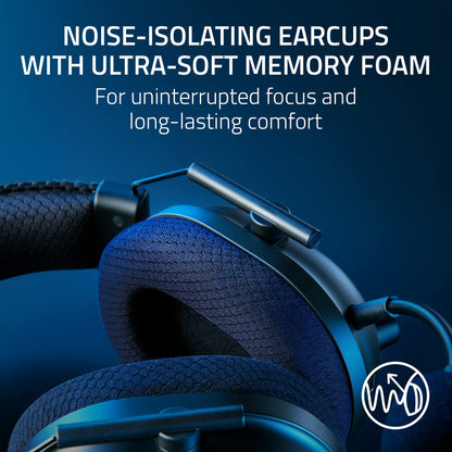 Razer BlackShark V2 Pro Wireless Gaming Headset: Super Wideband Mic - Pro Tuned FPS Profiles - 50mm Drivers - Plush Noise Isolating Earcups - 70 Hr Battery - Bluetooth - for PC, PS5, Switch 2 - Black