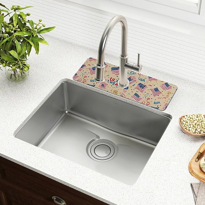 Kitchen Sink Splash Guard 1 PC 30 Inch Sink Faucet Mat Splash Guard