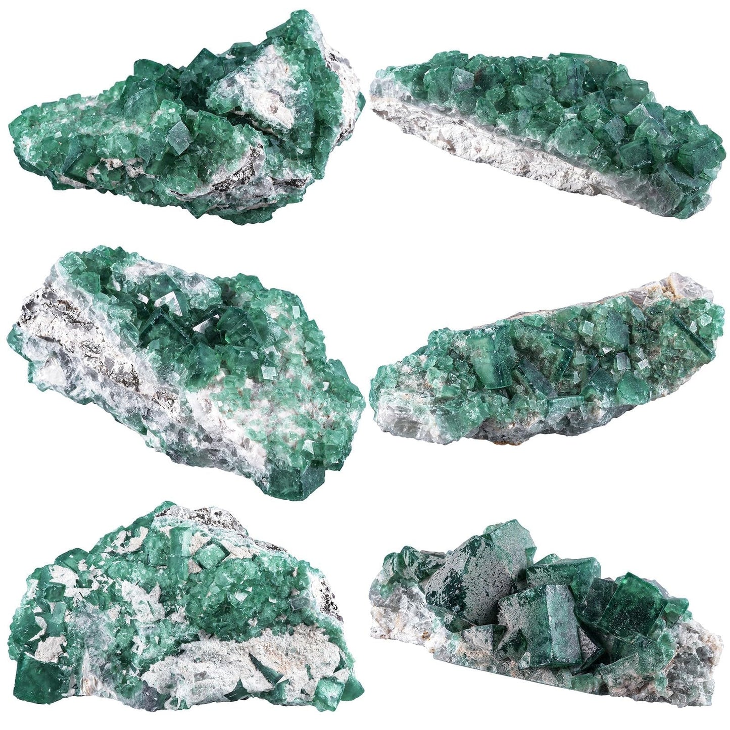 TUMBEELLUWA Natural Green Fluorite Crystal Cluster Geode Druzy Specimen Mineral Raw Stone for Healing, Witchcraft, Home Decor (501g-600g)