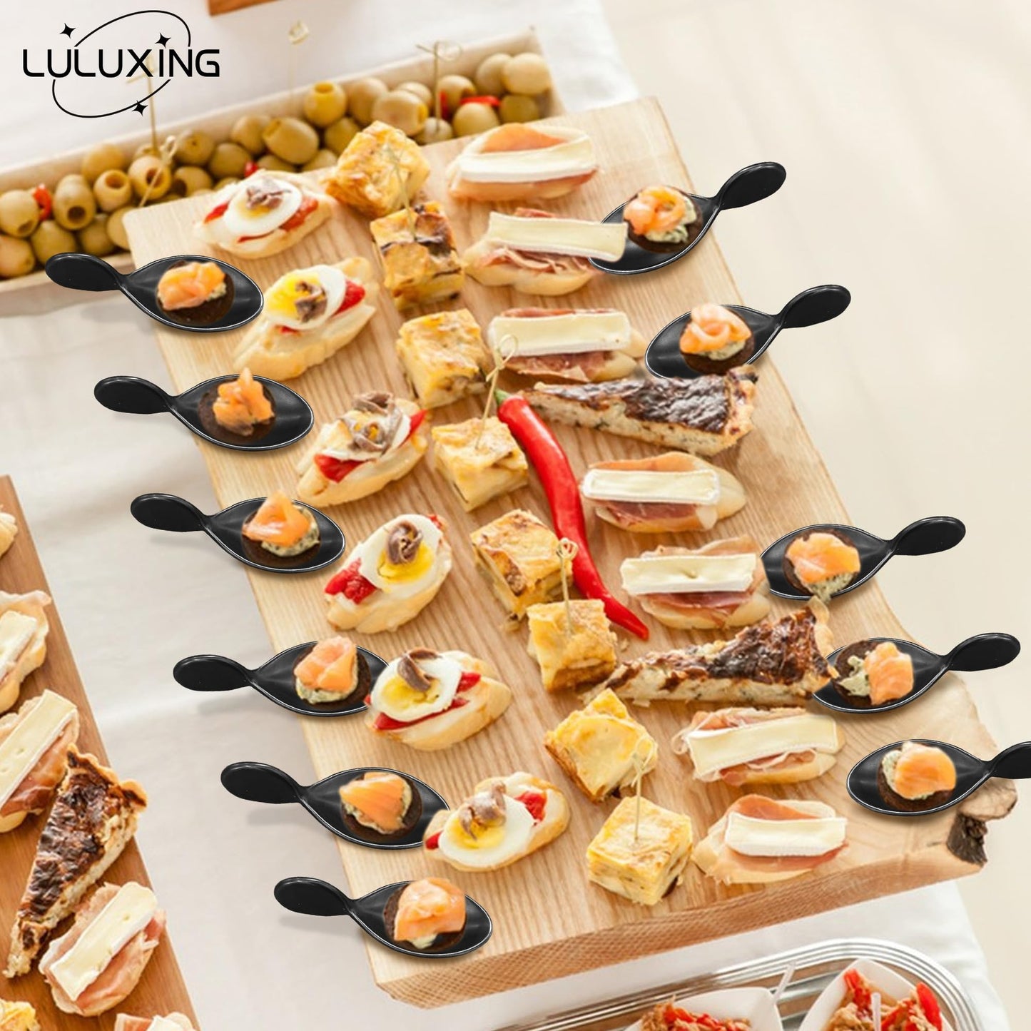 6pcs 4inch Tasting Spoons,Fish Shaped Ceramic Spoon,Porcelain Caviar Appetizer Spoons,Dishwasher Safety,for Tasting Scallop,Prawn,Chips,Dip Sauces,Restaurant,Party