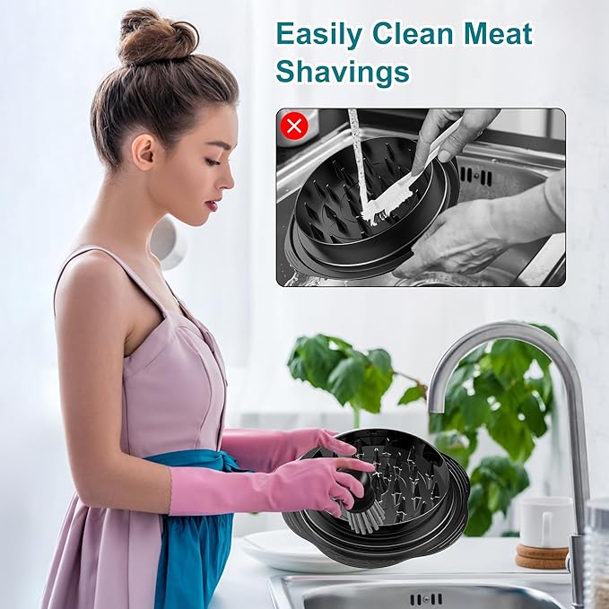 Mini Dish Brush for Cleaning Chicken Shredder, Palm Brush Dish Scrubber