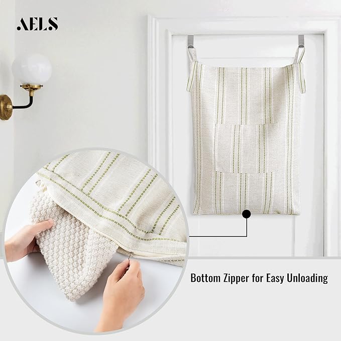 AELS Farmhouse Hanging Laundry Hamper