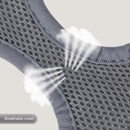 YIMEIS Dog Harness and Leash Set, No Pull Soft Mesh Pet Harness, Reflective Adjustable Puppy Vest for Small Medium Large Dogs, Cats (Gray, X-Small (Pack of 1)