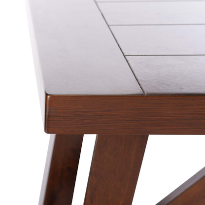 SAFAVIEH Home Collection Ainslee Brown Rectangle Dining Table