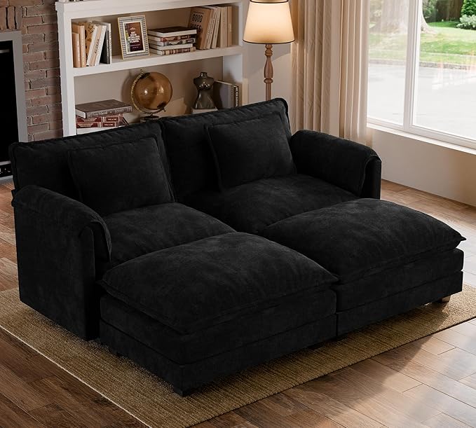 ELUCHANG Oversized 79" Modular Sectional Sofa Bed, Comfy Cloud Couch