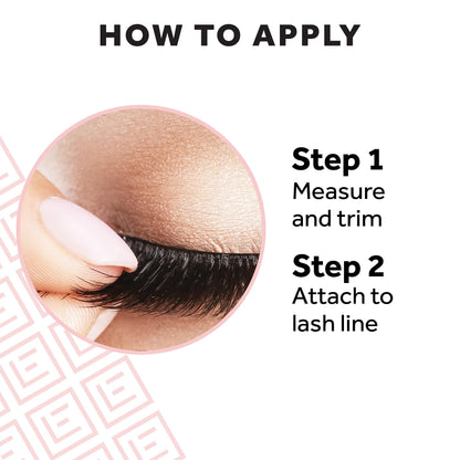 Eylure Press On Pre-Glued False Eyelashes, Wispy Light Texture Lash, No.117, 1 Pair