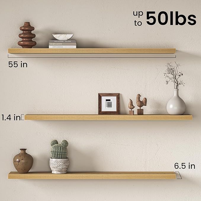 Fun Memories 55 Inch Floating Shelves